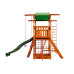 Детский деревянный игровой комплекс SportBaby Babyland-3 с горкой 3 м, качелями, лестницей и домиком 3,2 м (SB-1933)