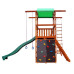 Детский деревянный игровой комплекс SportBaby Babyland-4 с горкой 3 м, качелями и канатами, высота 3,2 м (SB-1936)