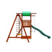 Детский деревянный игровой комплекс SportBaby Babyland-2 с горкой 3 м, качелями и домиком, высота 3,2 м (SB-1939)