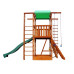 Детский деревянный игровой комплекс SportBaby Babyland-6 для дачи с горкой 3 м, качелями и домиком высота 3,2 м (SB-1940)