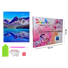 Алмазная мозаика "Горное Озеро с Отражением" 40×50 см (DP-1626385517)