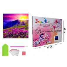 Алмазная мозаика "Цветущие Поля Под Вечерним Небом" 40 × 50 см (DP-2124495479)