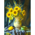 Алмазная мозаика "Ваза с подсолнухами" 30×40 см (DP-1433670539)