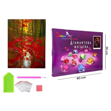 Алмазная мозаика "Алый путь" 30×40 см с круглыми стразами (DP-76105849)