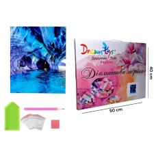 Алмазная мозаика "Мраморные Пещеры с Бирюзовой Водой" 40 × 50 см (DP-1830169418)