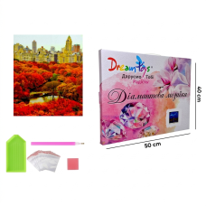 Алмазная мозаика "Золотая Осень в Центральном Парке" 40 × 50 см (DP-959981568)