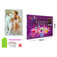 Алмазная мозаика "Белоснежная роскошь" 30×40 см (DP-625411559)