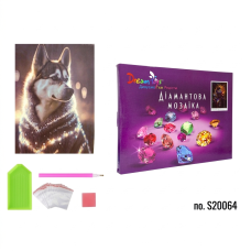 Алмазная мозаика "Хаски В Сиянии Ночи" 30 × 40 см (DP-691210851)