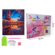 Алмазная мозаика "Огненные Облака на Западе" 40 × 50 см (DP-1719262254)