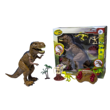 Динозавр на радиоуправлении интерактивный Same Toy Planet-i 13143-21 21х30 см Коричневый (DP-309932960)