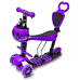 Самокат Scooter Божья Коровка-01 5в1 с корзинкой Фиолетовый 60 кг (DP-1350702347)