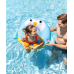 Надувной круг детский от 8 лет Милые зверята Intex 99x76 см голубой (IND-59266-penguin)
