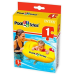 Надувной плотик детский от 1 до 2 лет Pool School Intex 79x79см оранжевый (IND-56587)