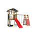 Детская площадка SportBaby-9 с качелями, горкой и скалодромом (SB-1874)