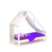 Детская кровать-домик SportBaby белая 80 х190 см (SB-3905)
