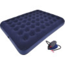 Надувной матрас Bestway 67226 Flocked Air Bed, 203×152×22 см — мягкий и комфортный двуспальний матрас с ножным насосом (IND-67226)