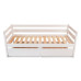 Подростковая кровать SportBaby babyson 1 белая с ящиком 80x190 см (SB-4007)