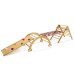 Детский игровой комплекс Baby Sport SB Альпинист-4 с горкой 106 см сеткой и пирамидой Коричневый (Альпинист-4)