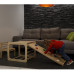Детский игровой комплекс Baby Sport SB Кубик с горкой 106 см столиком и стульчиком Коричневый (Кубик-горка)