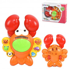 Музыкальная развивающая игрушка Крабик FIVESTAR TOYS Оранжевый (9002-2-TB)