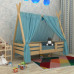 Детская кроватка-домик Вигвам-2 SportBaby из натуральной сосны под лаком 80х190 см для детской комнаты (SB-3899)