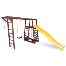 Детская игровая площадка для дома SportBaby-25 с горкой и качелями (SB-4061)
