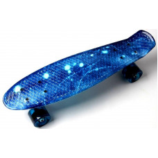 Пенни борд детский Space Sport "Spice 2" пластиковый с PU-колесами Разноцветный 57х15 см (DP-1940713911)