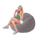 Надувное кресло Intex серое 107×104×69 см флокированное покрытие (IND-68579)