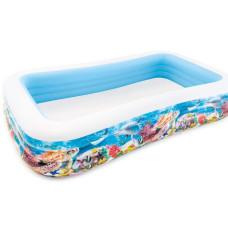 Надувной детский бассейн Рыбки Intex 305x183x56см от 6 лет (IND-58485)