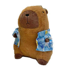Мягкая игрушка Капибара в одежде и кепке 35 см (DP-962163779)