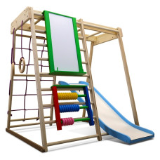Детский спортивный игровой комплекс Baby Sport SB Кроха Эко 120х120х103 см Разноцветный (Кроха - 3 Эко Plus 7)