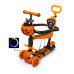 Самокат 5in1 Scooter Божья коровка Orange-1 с бортиком и подсвекою оранжевый (DP-1948657295)