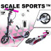 Самокат двухколесный Scale Sports SS-12 дисковый тормоз 100 кг розовый (DP-2060620176)