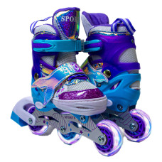 Комплект роликов Scale Sports Русалка Фиолетовый размер 30-33 (DP-1082373942)