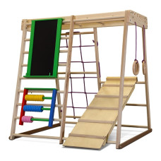 Детский спортивный игровой комплекс Baby Sport SB Кроха Эко 120х120х103 см Разноцветный (Кроха - 3 Эко)