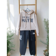 Подростковый костюм для мальчика с худи и брюками-карго, рост 140 см