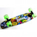 Детский пенни борд Space Sport "Skateboards" со светящимися колёсами пластиковый Разноцветный 57х15 см (DP-PFO021)