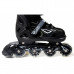 Детские роликовые коньки Space Sport раздвижные ABEC 7 Черные размер 34-37 (DP-672406338-M)
