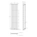 Радиатор вертикальный Navi Thermo Largo anticor 452х1800-6 белый 8–10 м² (02-144062-4518-NV)