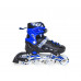 Раздвижные роликовые коньки 2 в 1 Space Sport ABEC-7 Черно-синие размер 38-41 (DP-614500120-L)
