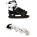 Раздвижные роликовые коньки 2 в 1 Space Sport ABEC-7 Черные размер 38-41 (DP-1564908596-L)