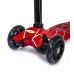 Детский самокат Space Sport Red Web со светящимися колесами 55 см алюминий Красный (DP-1215835228)
