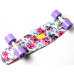 Детский пенни борд Space Sport "Flowers Chamomile" со светящимися колесами ABEC-7 55 х 15 см Разноцветный (DP-1912974784)