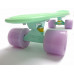 Детский пенни борд скейтборд Space Sport "Pastel Series" со светящимися PU колёсами Мятный 55х15 см (DP-1497515666)