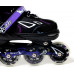 Детские роликовые коньки Space Sport раздвижные ABEC 7 Черные размер 34-37 (DP-1664042474-M)