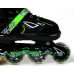 Детские роликовые коньки Space Sport раздвижные ABEC 7 Черные размер 34-37 (DP-875070801-M)