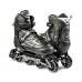 Ролики подростковые раздвижные Space Sport "Adult Skates" Черные размер 41-44 (DP-2101754733)
