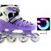 Детские ролики раздвижные Space Sport ABEC-7 82A Фиолетовые размер 29-33 (DP-1932601124-S)