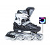 Роликовые коньки детские раздвижные Space Sport ABEC-7 82A Черные размер 29-33 (DP-2069914823-S)