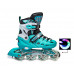Детские ролики раздвижные Space Sport ABEC-7 82A Мятные размер 29-33 (DP-LF 905)